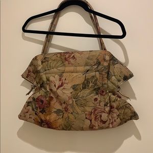 Floral shiny Handbag VINTAGE